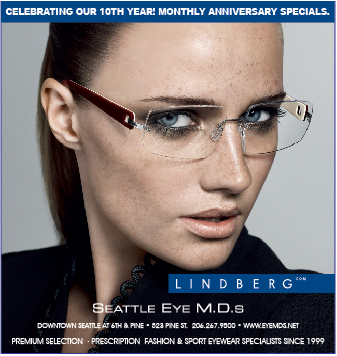 Seattle Eye M.D.s Seattle Magazine Lindberg Ad